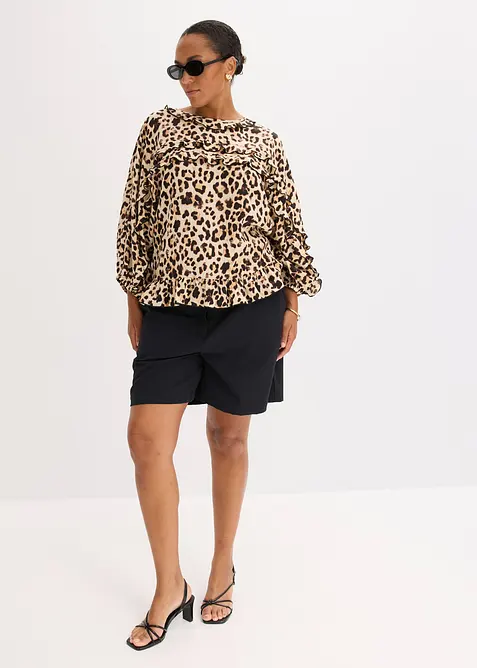 Halenka z jemn&eacute; visk&oacute;zov&eacute; směsi, bonprix