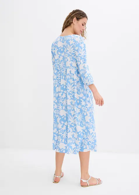 Midi šaty ze splývavé viskózy, bonprix