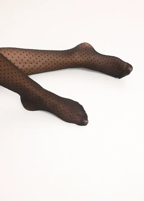 Punčochové kalhoty s puntíky (30 DEN), bonprix