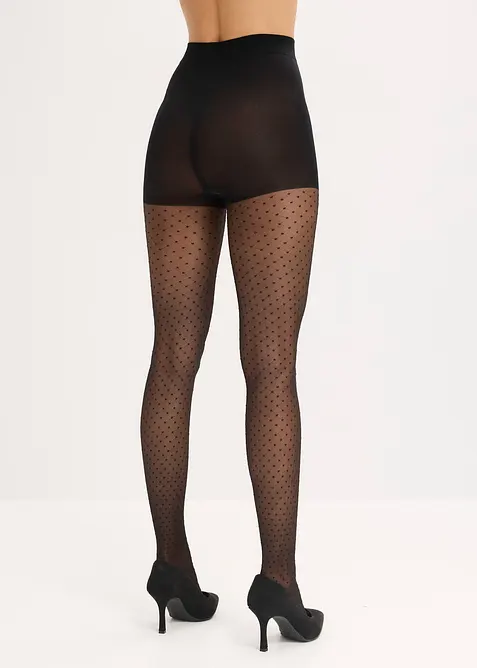 Punčochové kalhoty s puntíky (30 DEN), bonprix