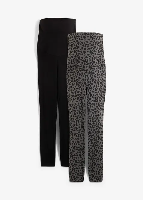 Těhotenské legíny z organické bavlny (2 ks v balení), bonprix