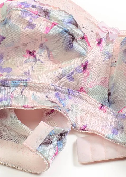 Odlehčující podprsenka bez kostic, s polstrovanými ramínky, bonprix