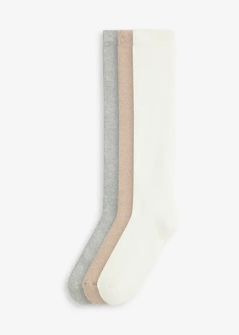 Termo podkolenky s měkkým froté uvnitř (3 páry v balení), bonprix