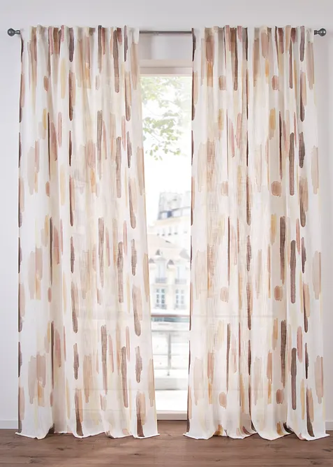 Závěs s potiskem pruhů (1 ks v balení), bonprix