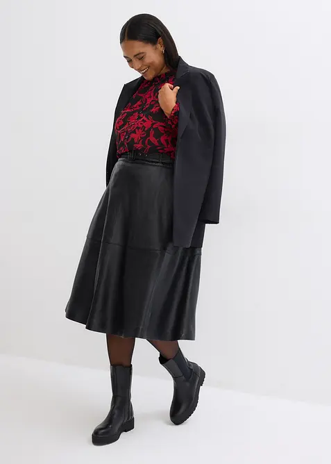 Šifonová halenka s žabičkováním, bonprix