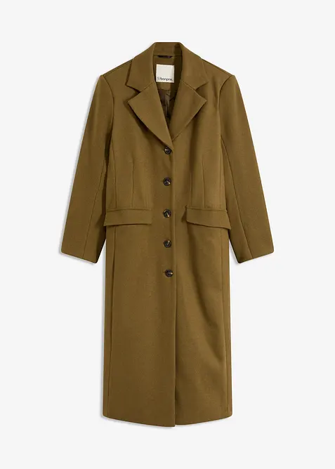 Dlouhý kabát z umělé vlny, bonprix