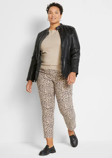 Kožen&aacute; bunda z napa jehnětiny, bonprix