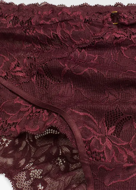 Vysoké bokové kalhotky z jemné krajky, bonprix