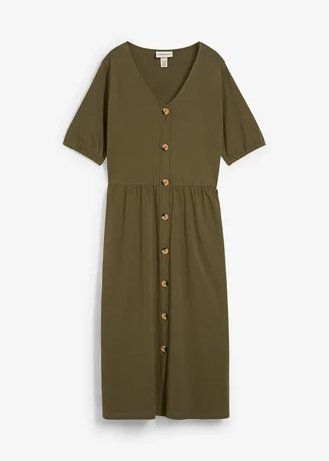 Midi šaty s čisté bavlny, bonprix