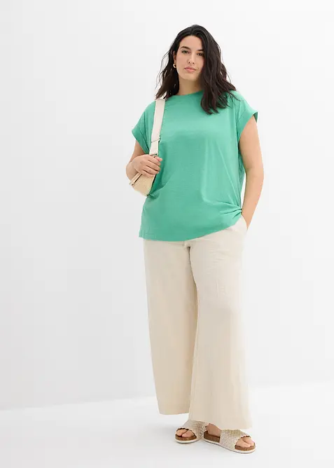 Dlouhé tričko z čisté organické bavlny (2 ks v balení), bonprix