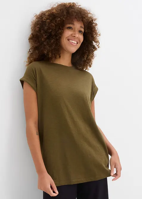 Dlouh&eacute; tričko z čist&eacute; organick&eacute; bavlny (2 ks v balen&iacute;), bonprix