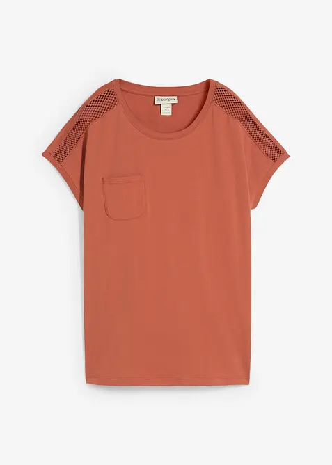 Volné tričko s krajkou, bonprix