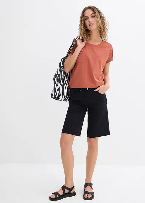 Volné tričko s krajkou, bonprix