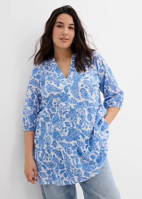 Dlouhá tunika z čisté bavlny, bonprix