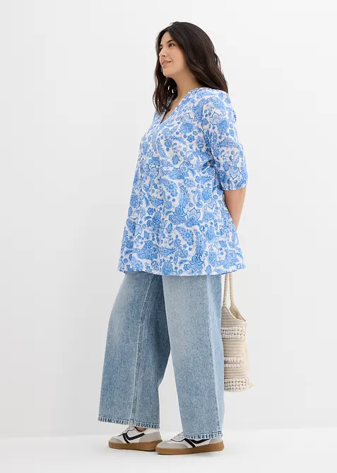 Dlouhá tunika z čisté bavlny, bonprix