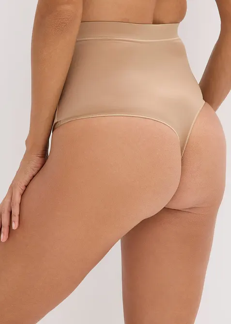 Stahovací tanga s lesklým efektem, lehký tvarující efekt (2 ks v balení), bonprix