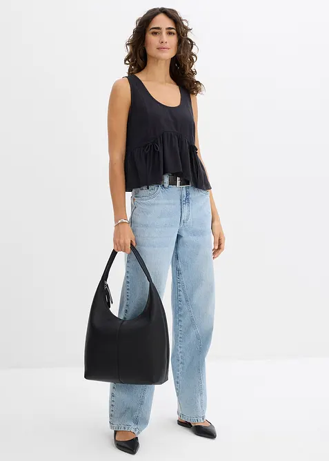 Halenkov&yacute; top ze vzdu&scaron;n&eacute; lněn&eacute; směsi, bonprix