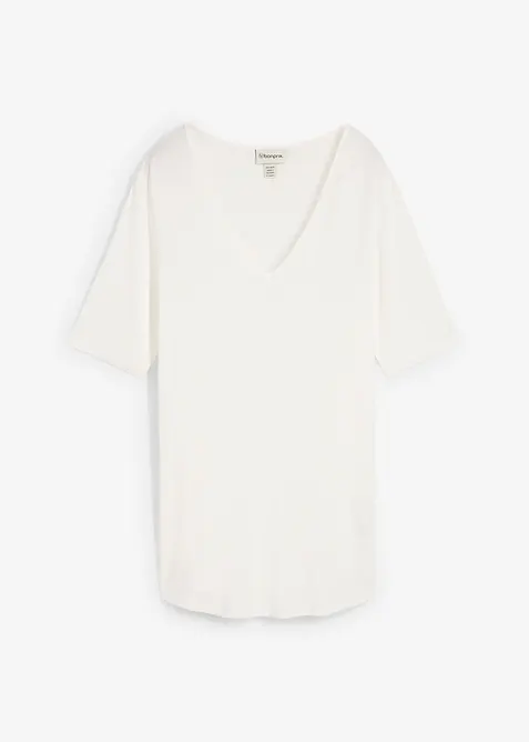 Dlouh&eacute; tričko z měkk&eacute; visk&oacute;zy, bonprix