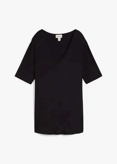 Dlouhé tričko z měkké viskózy, bonprix