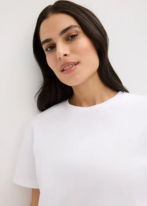 Krátké pyžamo s tkanými šortkami, bonprix