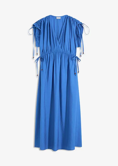 Maxi šaty se širokými rukávy, ze strukturovaného materiálu, bonprix