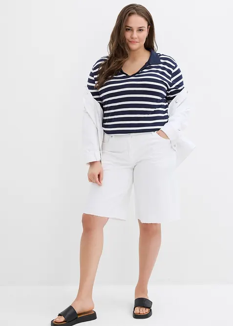 Bermudy s nezačištěným okrajem, bonprix