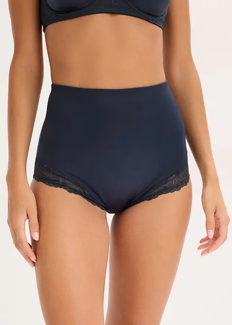 Stahovací kalhotky s lesklým efektem, střední tvarující efekt (2 ks v balení), bonprix