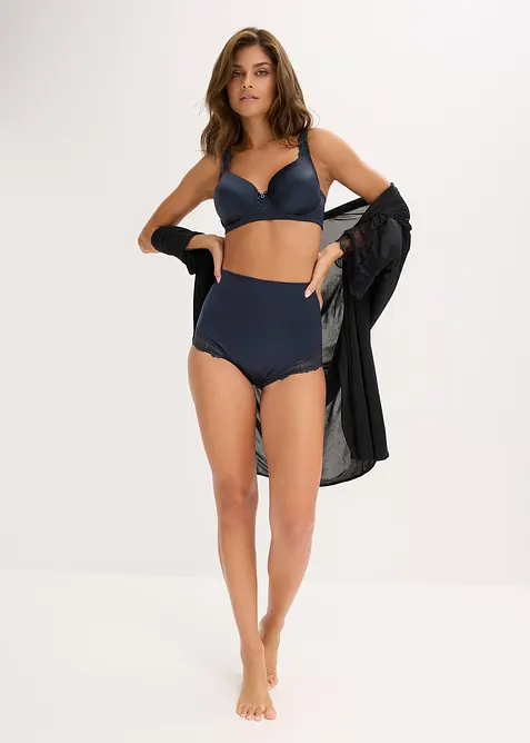 Stahovac&iacute; kalhotky s leskl&yacute;m efektem, středn&iacute; tvaruj&iacute;c&iacute; efekt (2 ks v balen&iacute;), bonprix