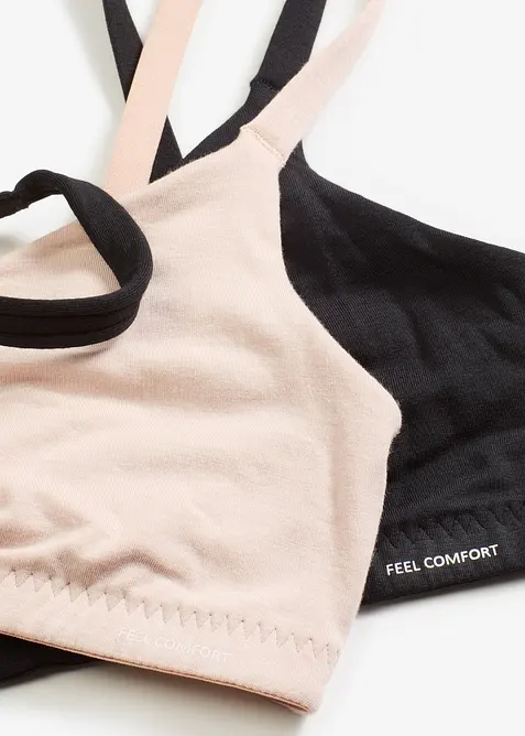 Podprsenkový top Feel Comfort z jemného modalu (2 ks v balení), bonprix