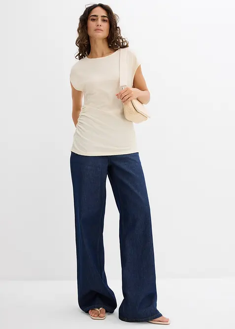 Asymetrický top z lehkého krepu, bonprix