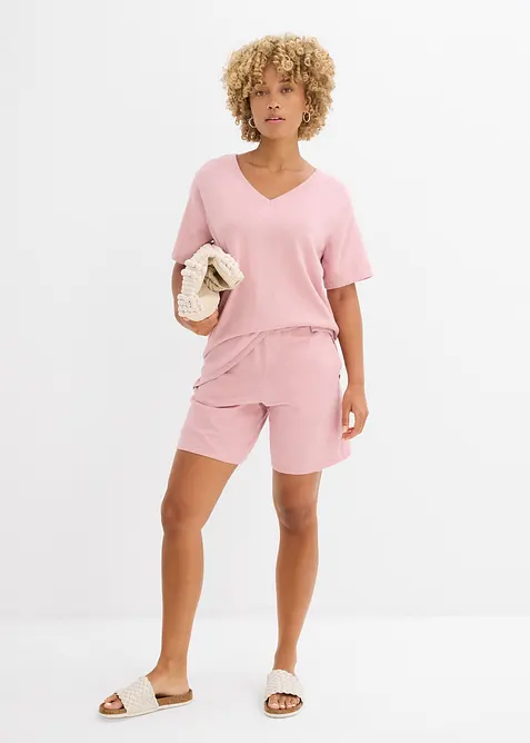 Tričko z jemného úpletu se lnem, bonprix