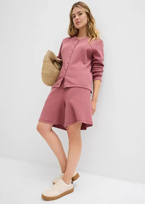 Šortky bez zapínání, z čisté bavlny, bonprix