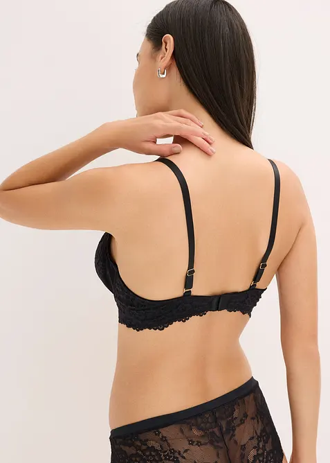 Podprsenka s kosticemi, z krajky, bonprix