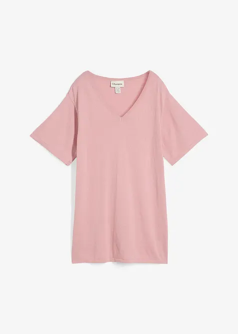 Tričko z jemného úpletu se lnem, bonprix