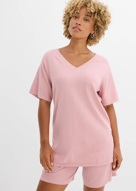 Tričko z jemného úpletu se lnem, bonprix