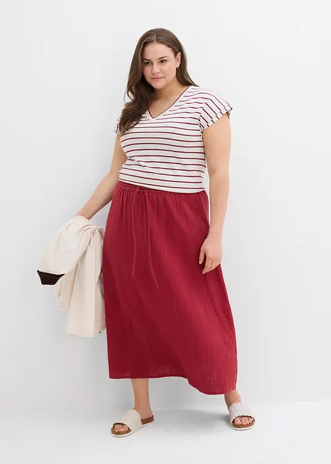 Dlouhá sukně z mušelínu, bonprix