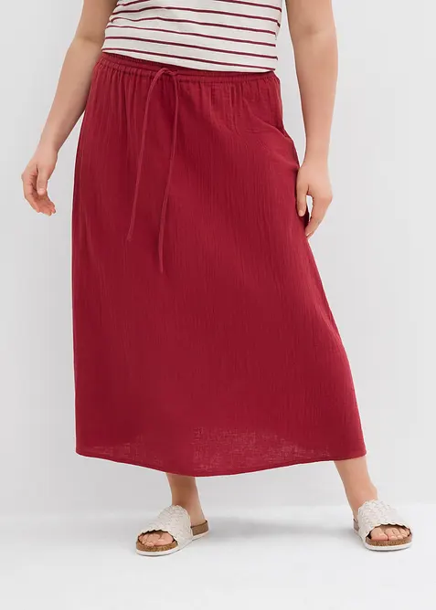 Dlouhá sukně z mušelínu, bonprix