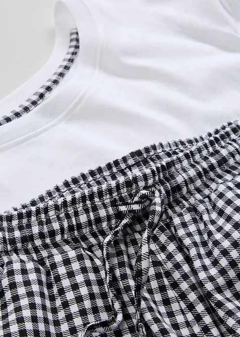 Krátké pyžamo z čisté bavlny, krátký rukáv, bonprix