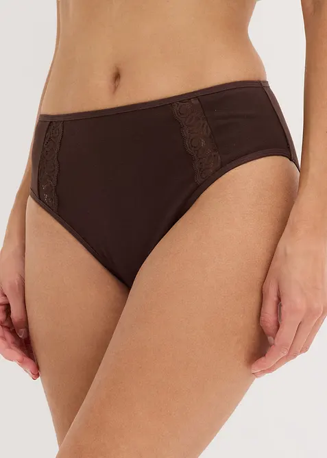 Maxikalhotky (4 ks v balení), s organickou bavlnou, bonprix