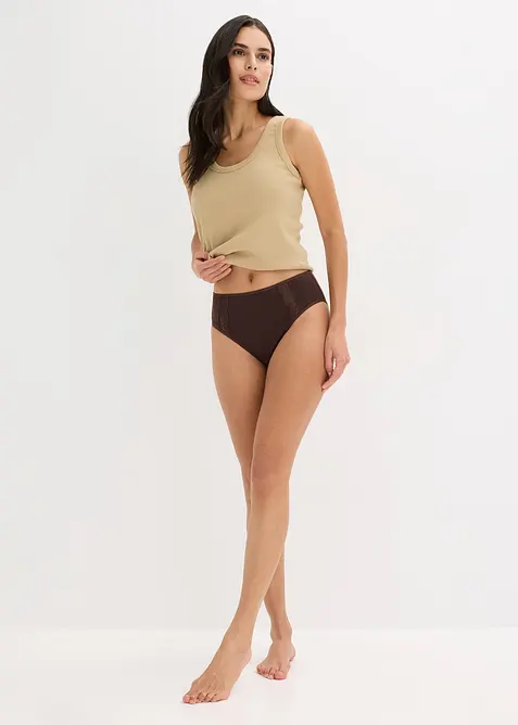 Maxikalhotky (4 ks v balen&iacute;), s organickou bavlnou, bonprix