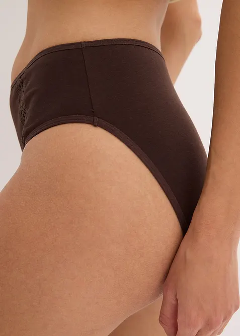 Maxikalhotky (4 ks v balení), s organickou bavlnou, bonprix