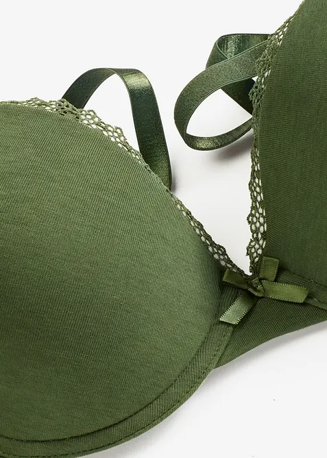 Vyztužen&aacute; podprsenka s kosticemi, s organickou bavlnou, bonprix