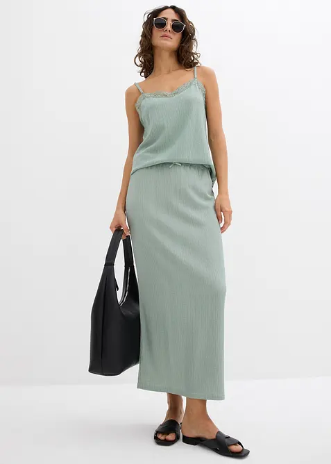 Dlouhá sukně z lehkého krepu, bonprix