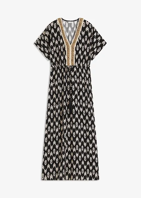 Dlouhé šaty ze splývavé viskózy, bonprix