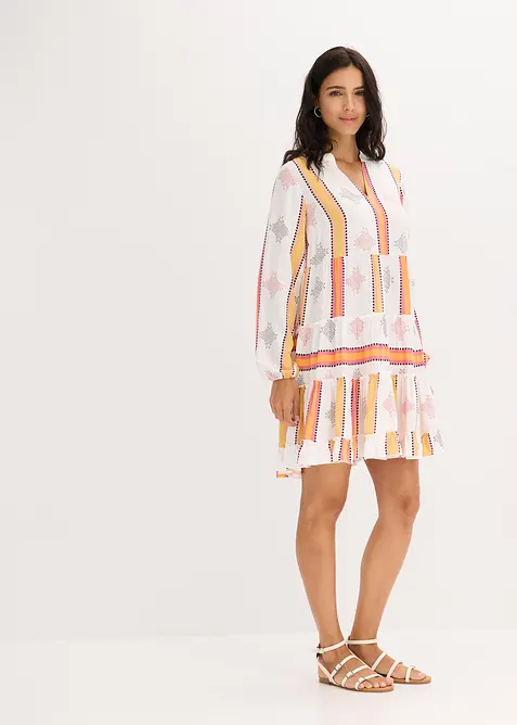 Tunikové šaty ze splývavé viskózy, bonprix