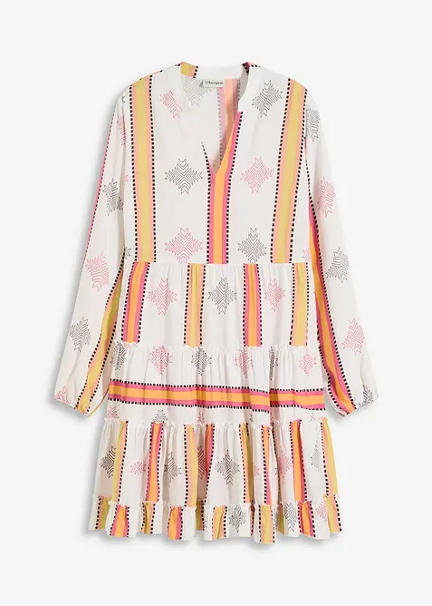 Tunikové šaty ze splývavé viskózy, bonprix