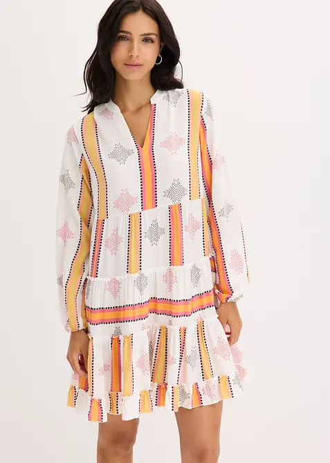 Tunikové šaty ze splývavé viskózy, bonprix