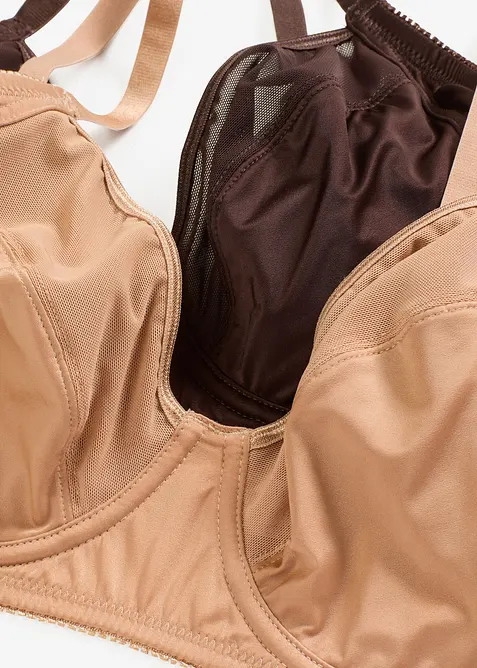 Podprsenka s kosticemi a s lesklým efektem (2 ks v balení), bonprix