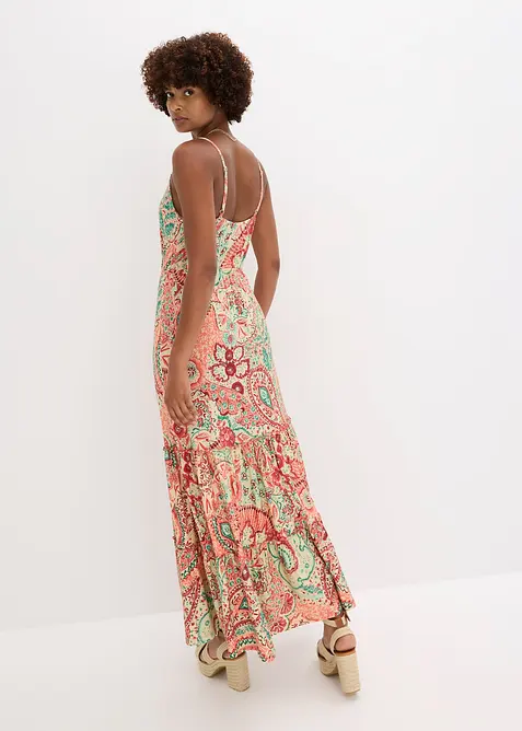 Žerzejové šaty na ramínka, z měkké viskózové směsi, bonprix