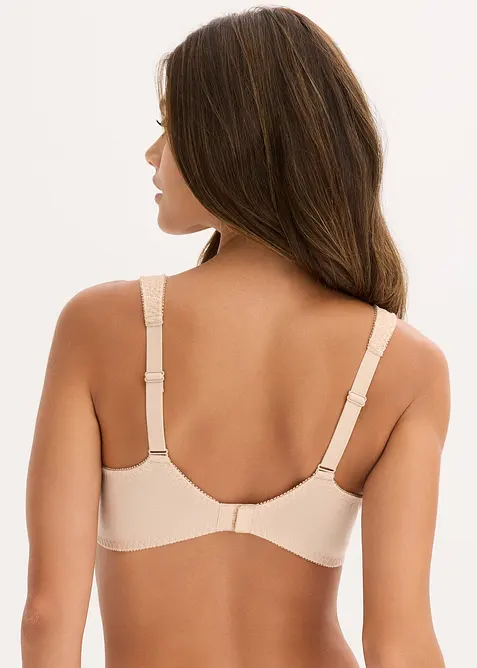 Hladká podprsenka s kosticemi, s bavlnou (2 ks v balení), bonprix